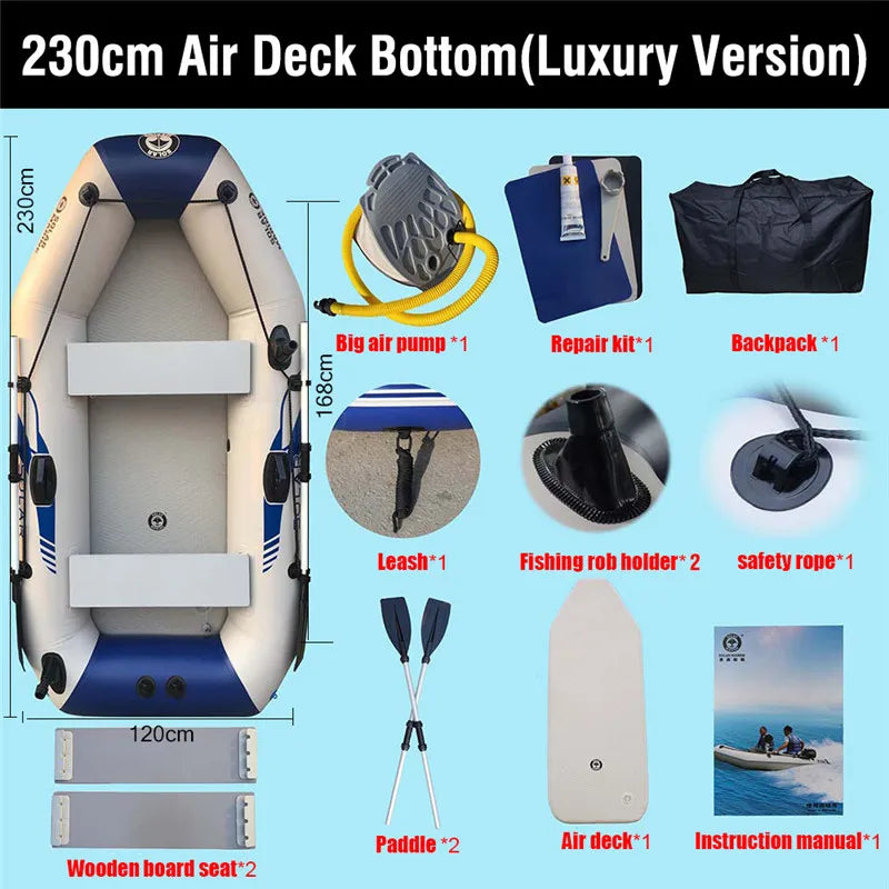 SolarMarine B230-3 2.3M 3-Person Inflatable Boat