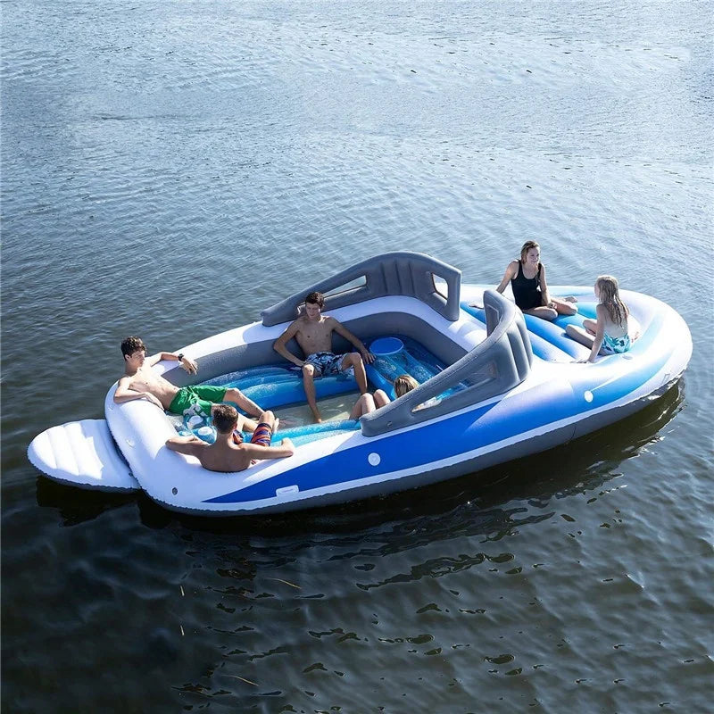 6-Person Inflatable Bay Breeze Party Boat