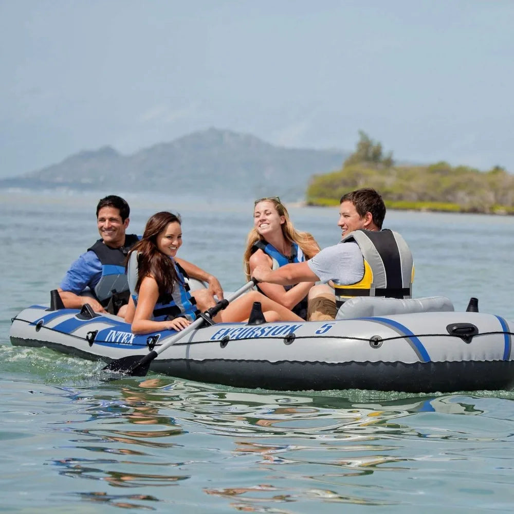 Excursion 5-Person Inflatable Boat Set