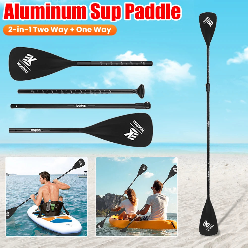 Adjustable Dual-Purpose Aluminum Paddle