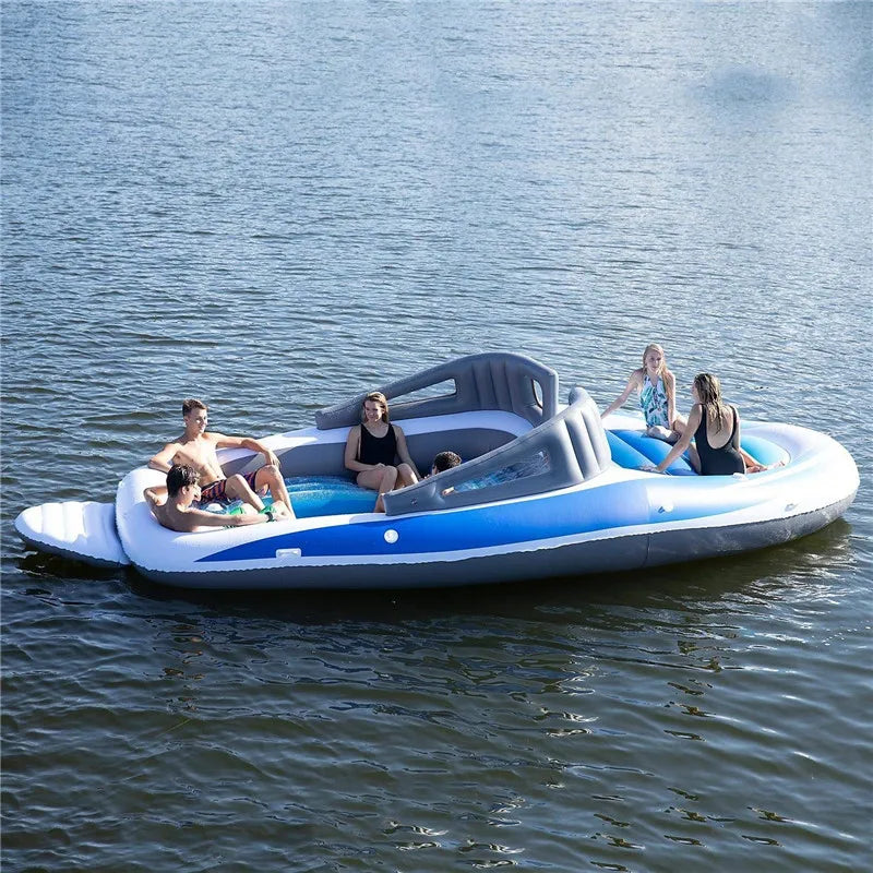 6-Person Inflatable Bay Breeze Party Boat