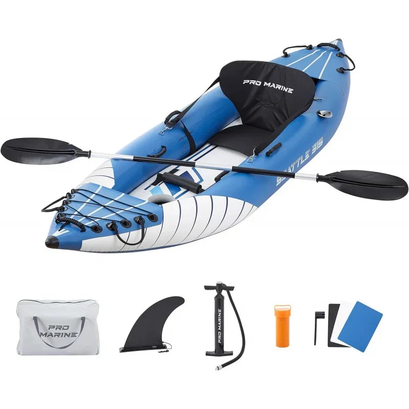 Deluxe Inflatable Touring Kayak Set