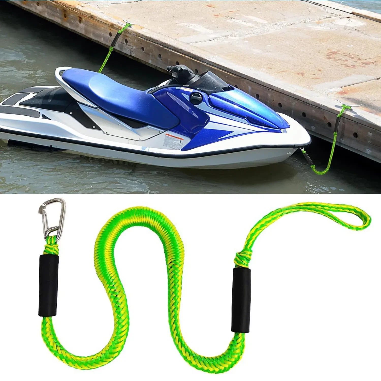 Boat Bungee Dock Lines for Kayak & Watercraft