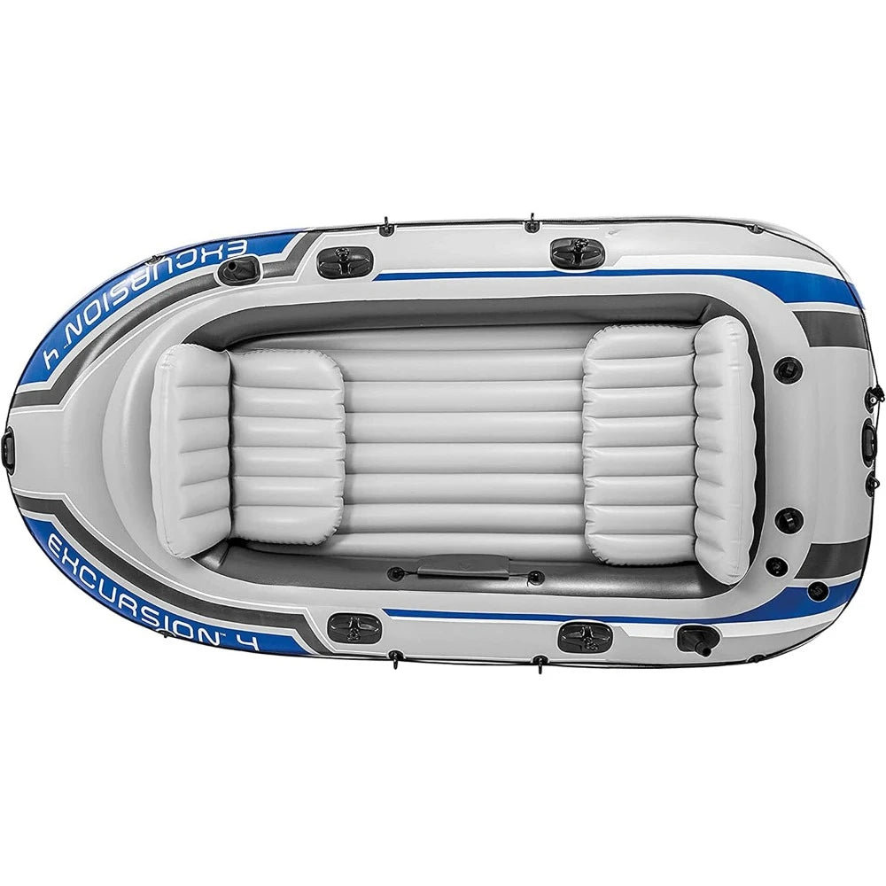 Excursion Inflatable Boat with Oars & Rod Holders