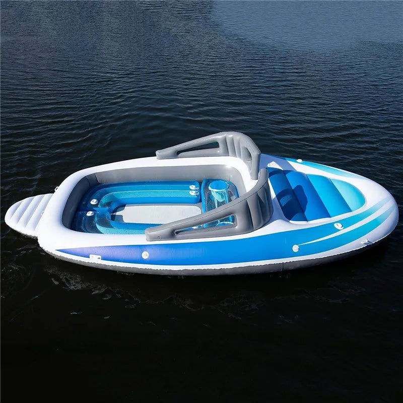 6-Person Inflatable Bay Breeze Party Boat