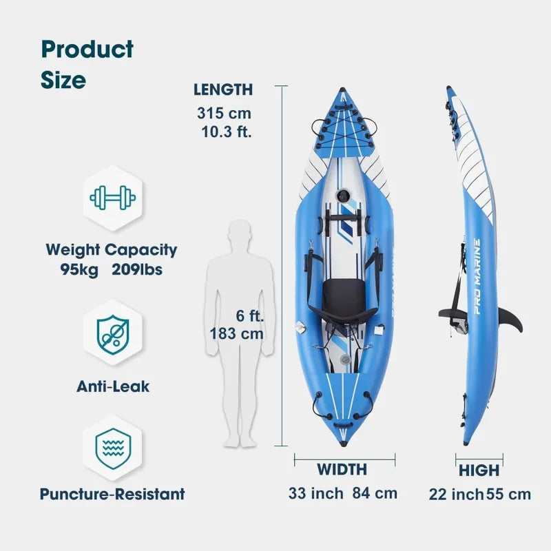 Deluxe Inflatable Touring Kayak Set