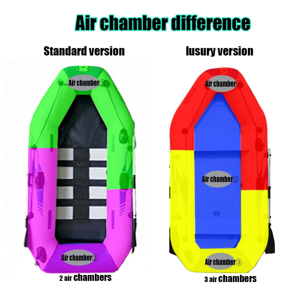 Inflatable PVC Fishing Kayak for 1-6 Persons